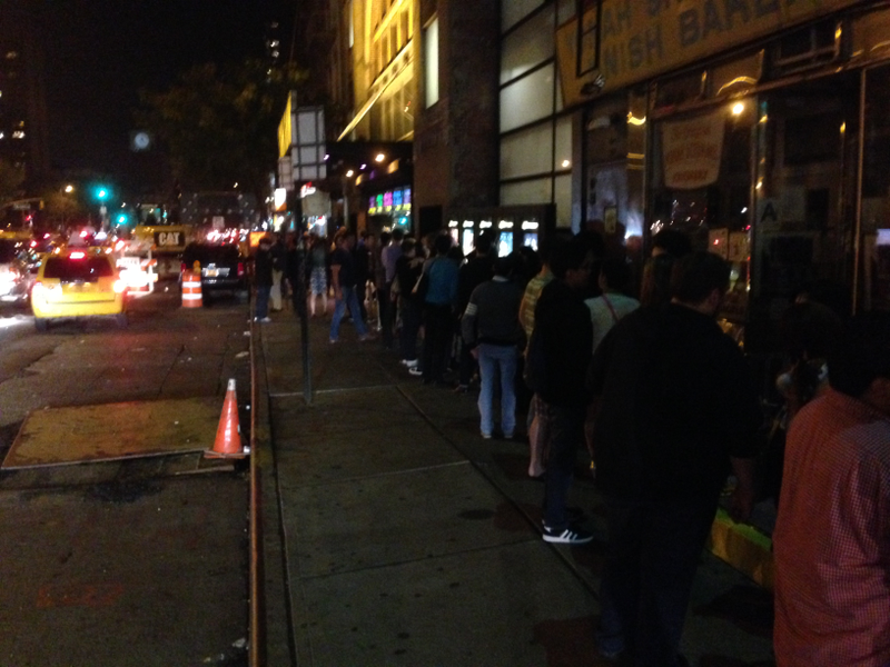 This line has not yet BEGUN to really form.